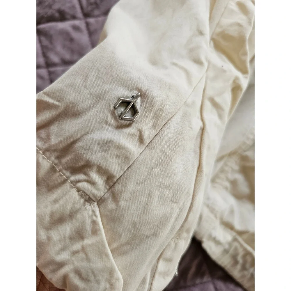 Rag&Bone Cream Off-White Tactic Multipocket Italian Cotton Streetwear Jacket szM